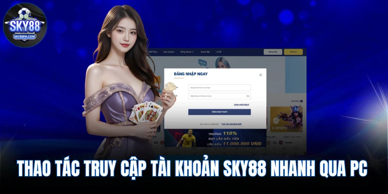 Thao tác truy cập tài khoản nhanh qua PC 